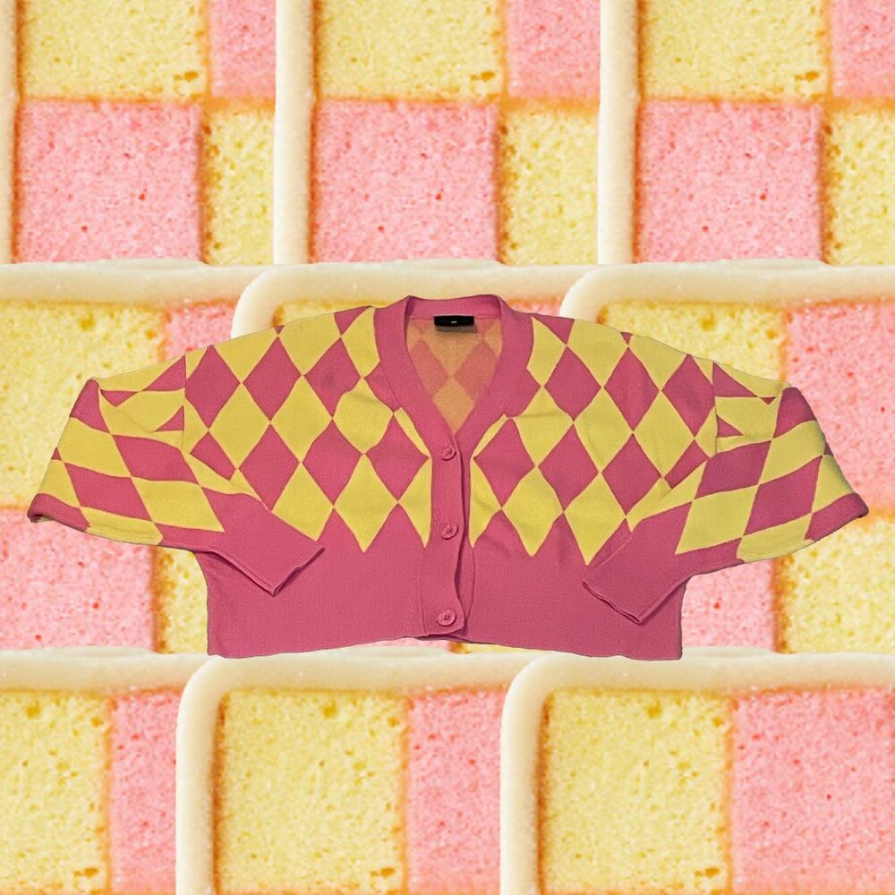 Lazy Oaf Pink and Yellow Cardigan 💖💛